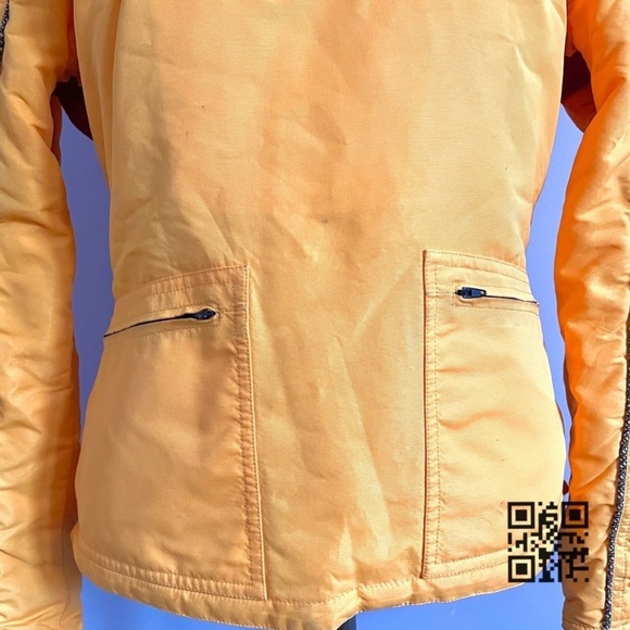 HELL Is For Heroes Italy Sunflower Yellow Pullover Fur Trim Hood Ski Jacket S/6 - Picture 8 of 10